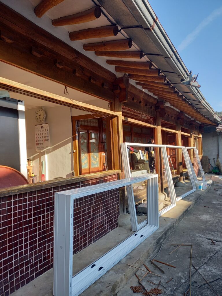 시골 한옥주택창문 교체공사 2